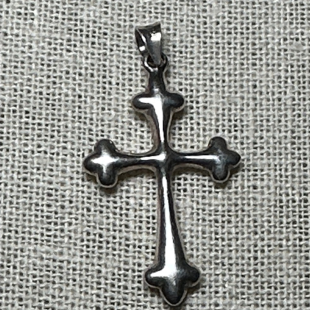 🧡 925 Silver Cross Pendant 🧡 - Picture 2 of 5